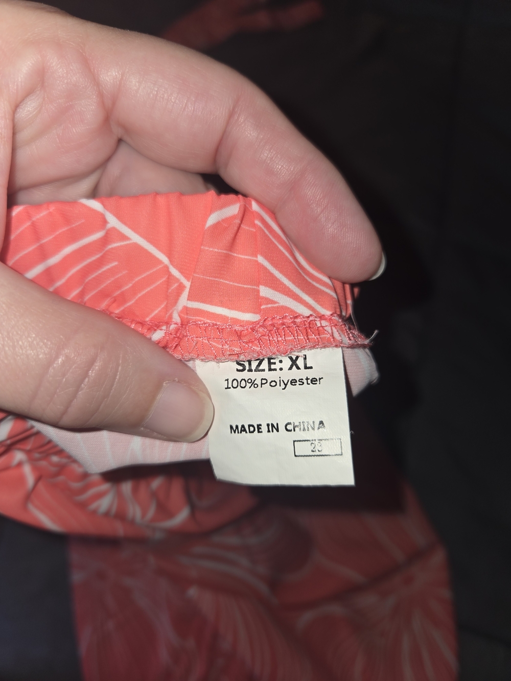 Coral Pink Floral Summer Flare Pants (Looks Like A Dress) - Picture 3 of 4